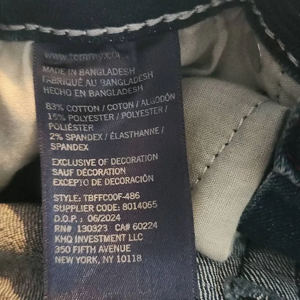 Tommy Hilfiger Girls Size 8 Blue Stretch Skinny Denim Jeans